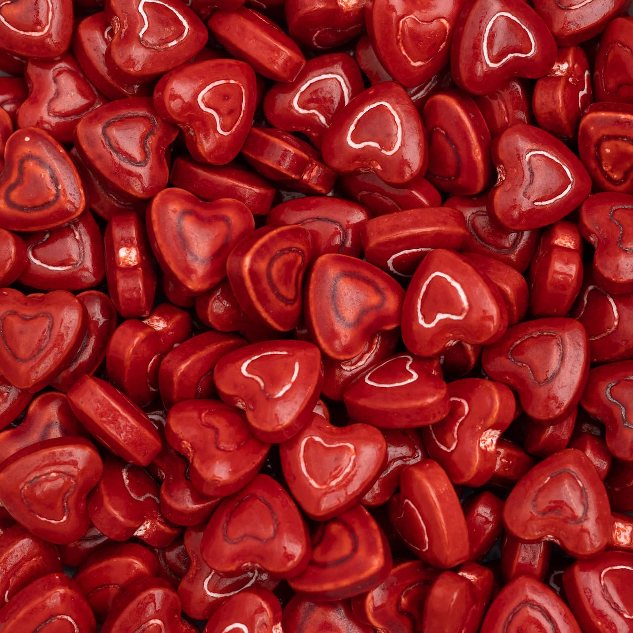 Sweet Tooth Fairy&#xAE; Red Jumbo Heart Candy Shapes